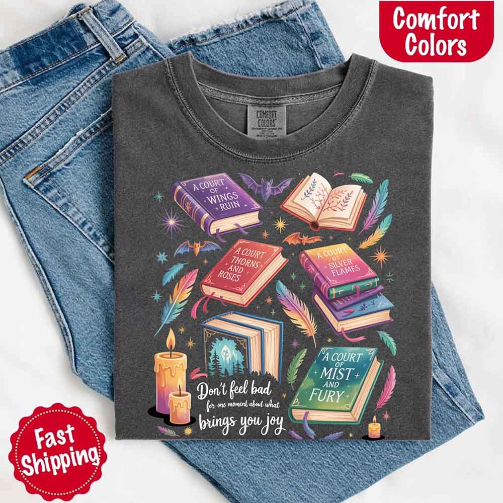 Velaris Book Lover Tee – Comfort Colors Bat Boys SJM Gift Adorb Custom Tees